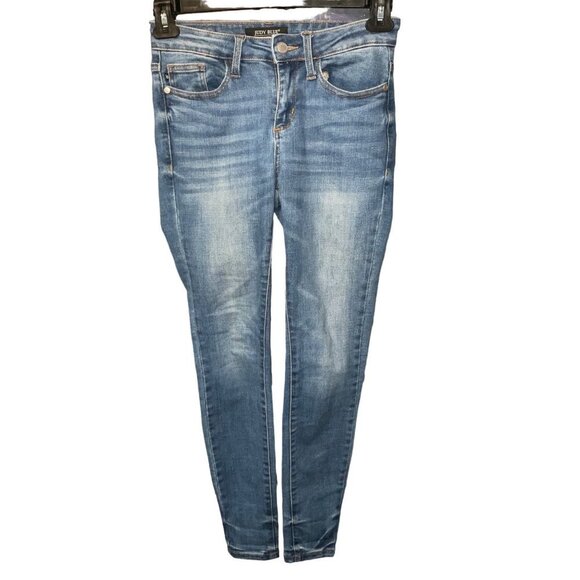 JUDY BLUE Skinny Medium Wash Jeans sz. 1/25 - Picture 2 of 10